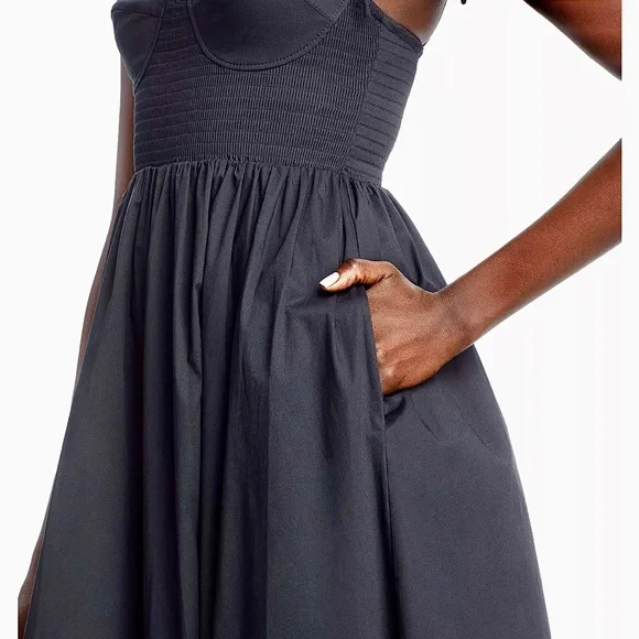 🌺🎉HP🎉🌺 NWT Staud Landry Maxi Dress Black - Picture 7 of 16